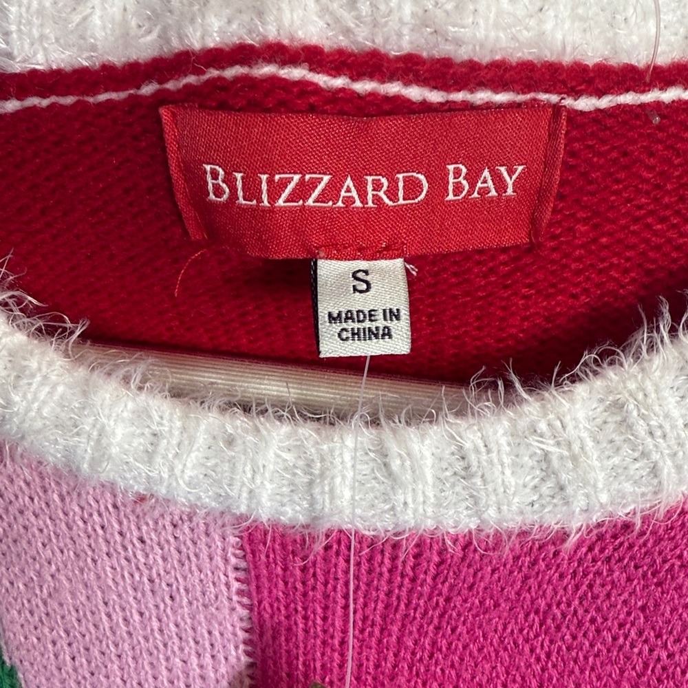 Blizzard Bay Sweater Christmas Holiday Light Up Ugly Sweater NEW W2057 Sz S - Picture 4 of 8